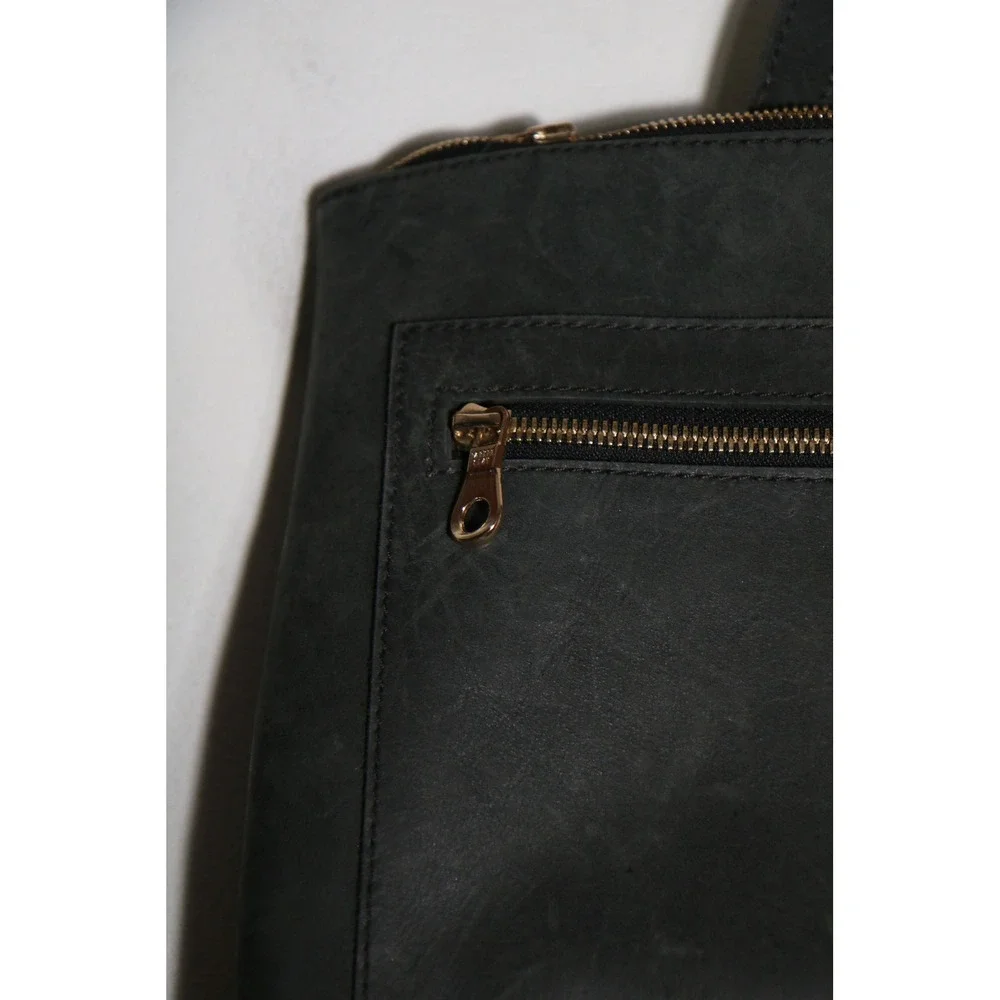 Parker Clay Miramar Full Grain Leather Backpack Black Neutral Casual Minimalist